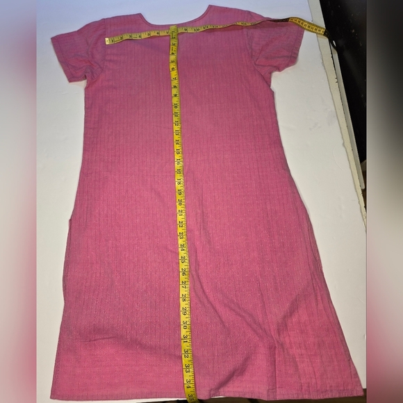 Fabindia Rose Pink Shift Dress - Picture 4 of 6